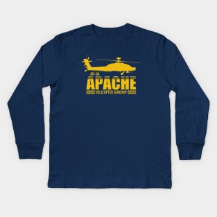 AH-64 Apache Kids Long Sleeve T-Shirt